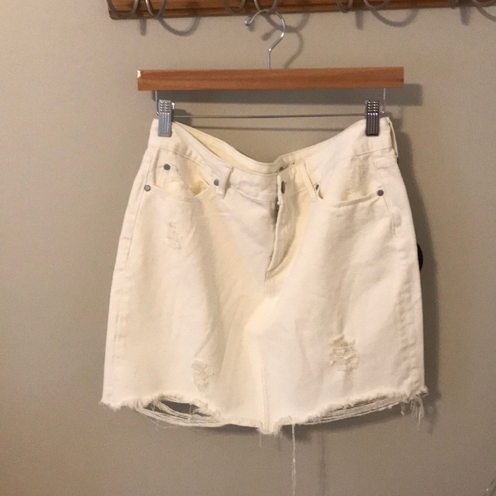 Articles of Society white jean skirt